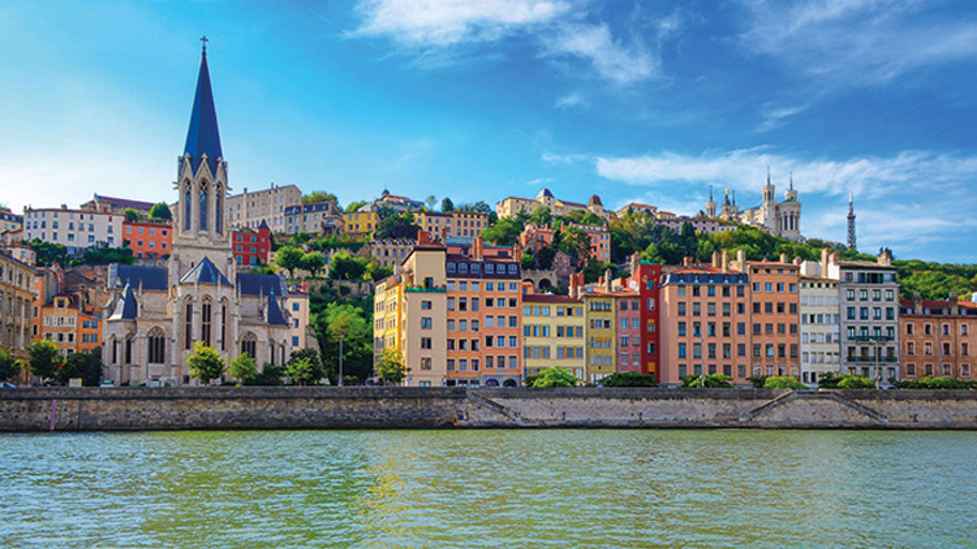 View From the River of Lyon, France
