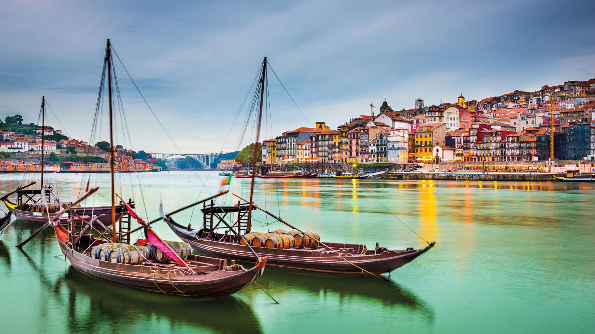 Traditional Rabelo Boats, Porto, Douro River, Portugal