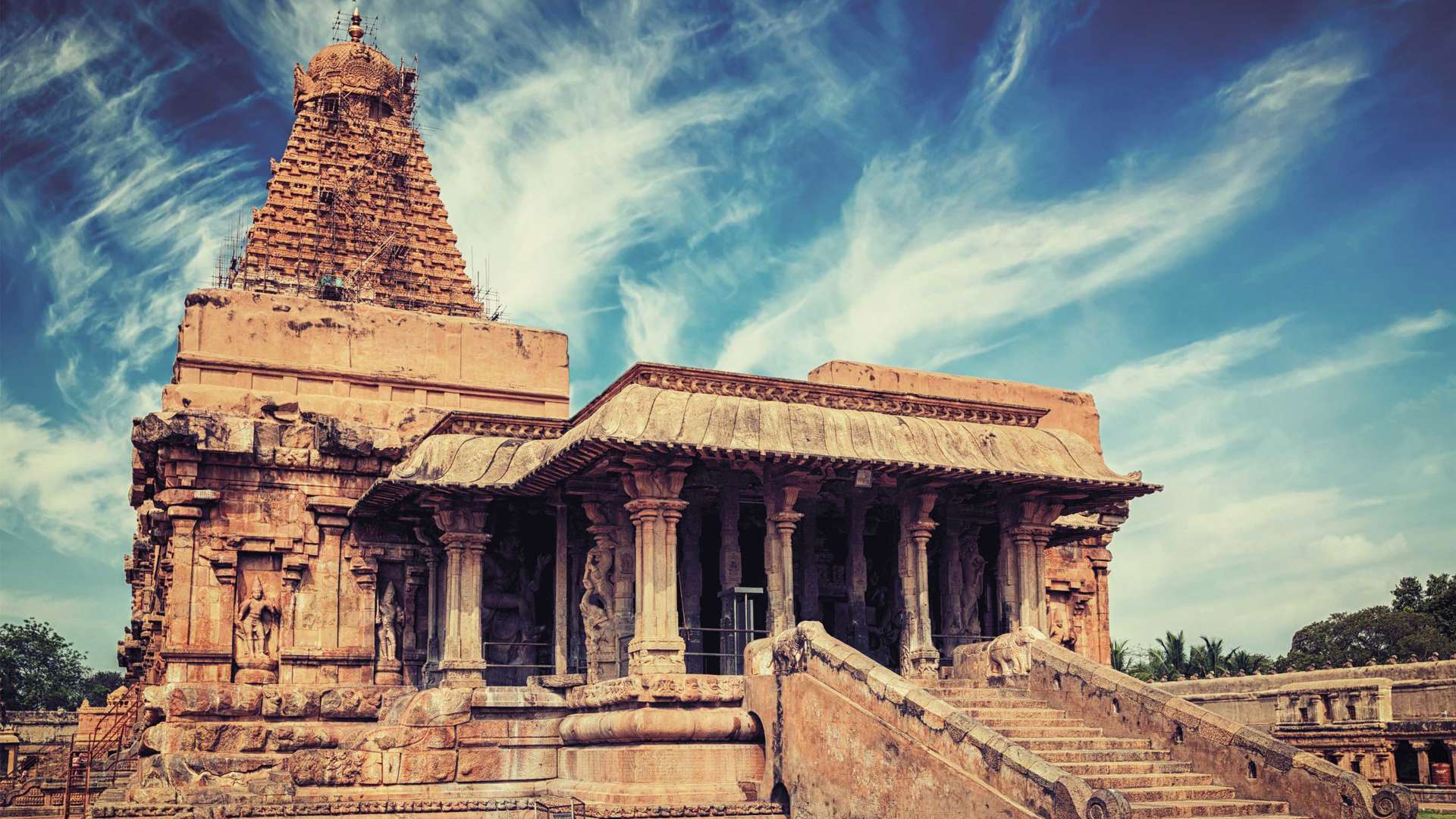 Brihadeshwara Temple, Tanjore, Southern India