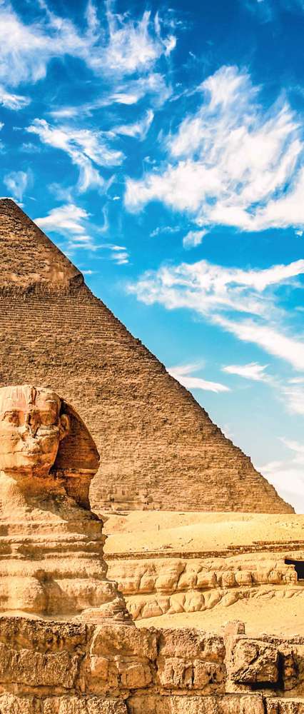Pyramid and Sphynx, Giza, Egypt