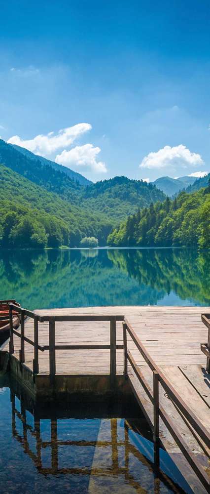 Panoramic View Of Biogradsko, Lake Biogradska Lake, Montenegro