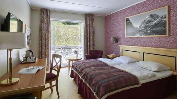 Fretheim Hotel, Flam, Norway, Bedroom