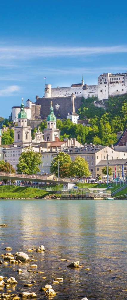 Skyline of Salzburg, Austria