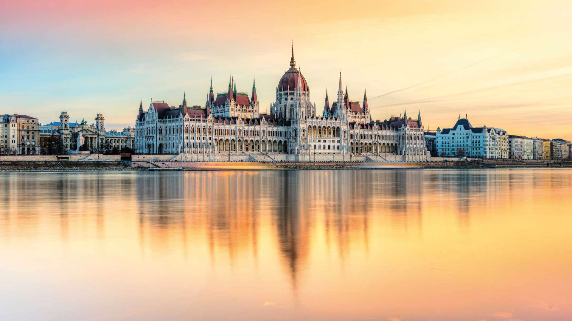 Parliament at Sunset, Budapest, Hungary 