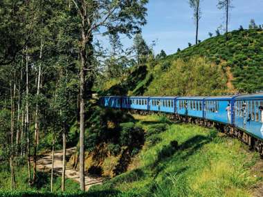 Train From Nuwara To Kandy, Sri Lanka