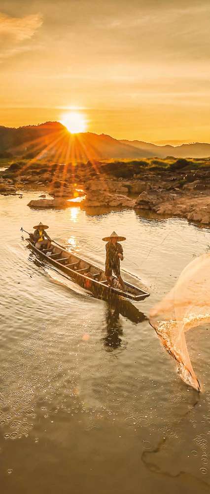 Fisherman, Mekong River