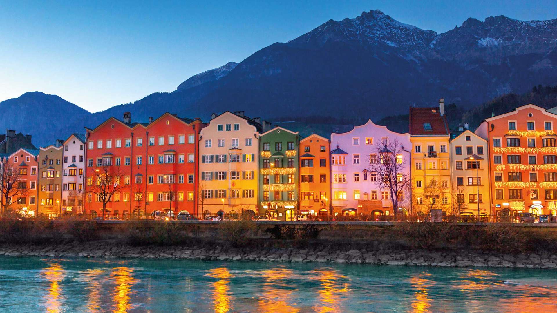 Innsbruck at Night, Austria
