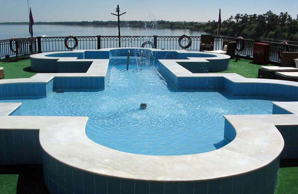 SS Misr Vessel, Egypt, Fountain and Pool