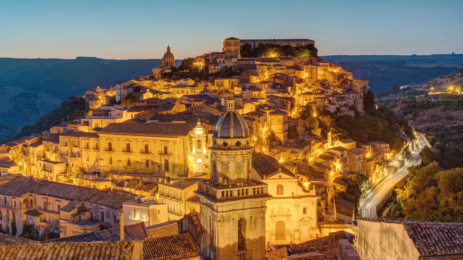 The Old Town Of Ragusa Ibla, Sicily, Italy