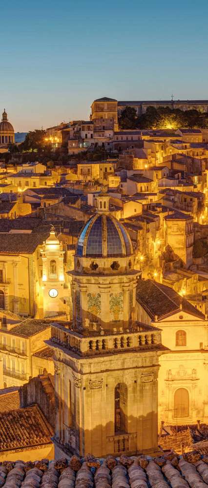 The Old Town Of Ragusa Ibla, Sicily, Italy