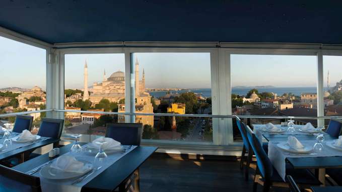 Rooftop Dinner, Pera Palas Hotel, Turkey