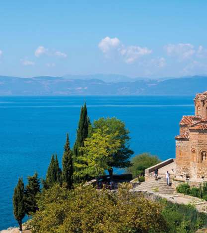 Church by Lake Ohrid, North Macedonia 