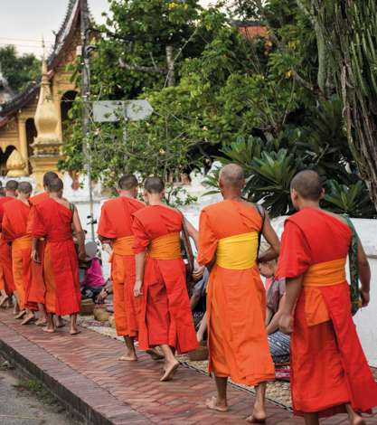 Buddhist Monks In Laos