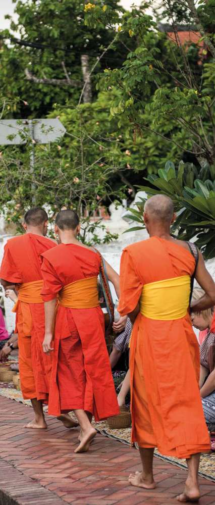 Buddhist Monks In Laos