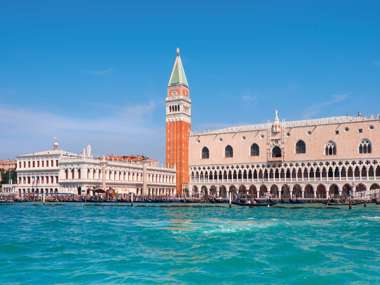 Doge S Palace And Campanile On Piazza Di San Marco, Venice, Italy