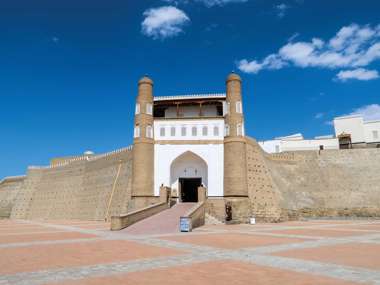 The Main Entrance Of Ark Fortress In Bukhara, Uzbekistan