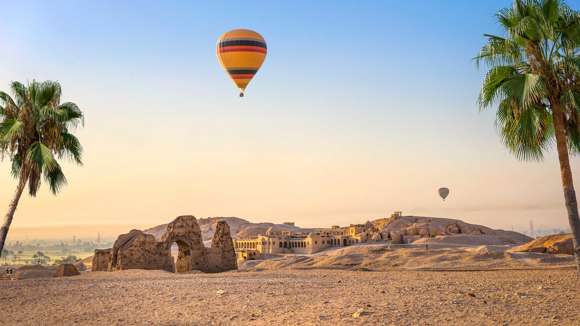 Hatshepsut Temple with Hot Air Balloon