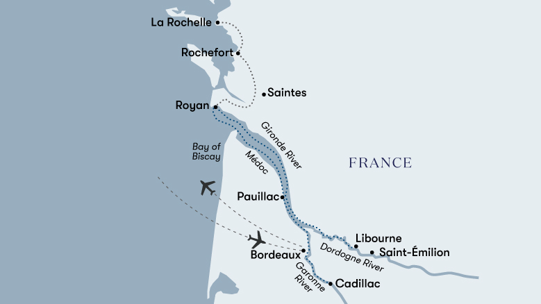 Bordeaux And The Rivers Of Wine Map 2023
