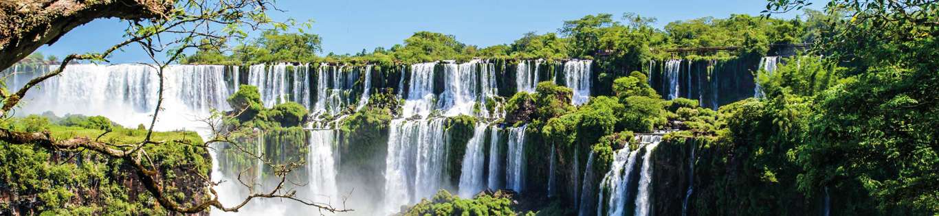 View of Iguazu Falls from Argentina