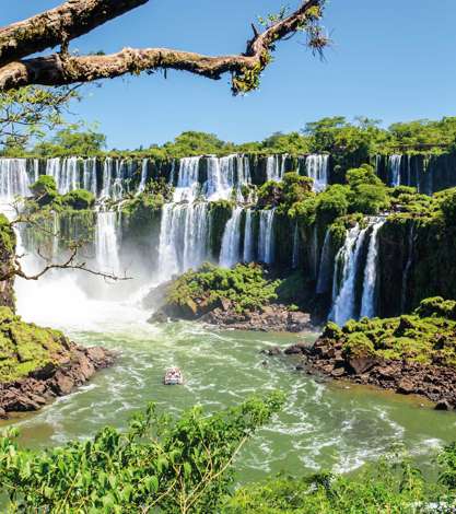 View of Iguazu Falls from Argentina