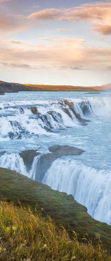 Gullfoss Waterfall In Iceland