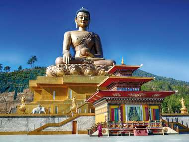 Giant Buddha Statue At The Buddha Dordenma Temple, Thimphu, Bhutan