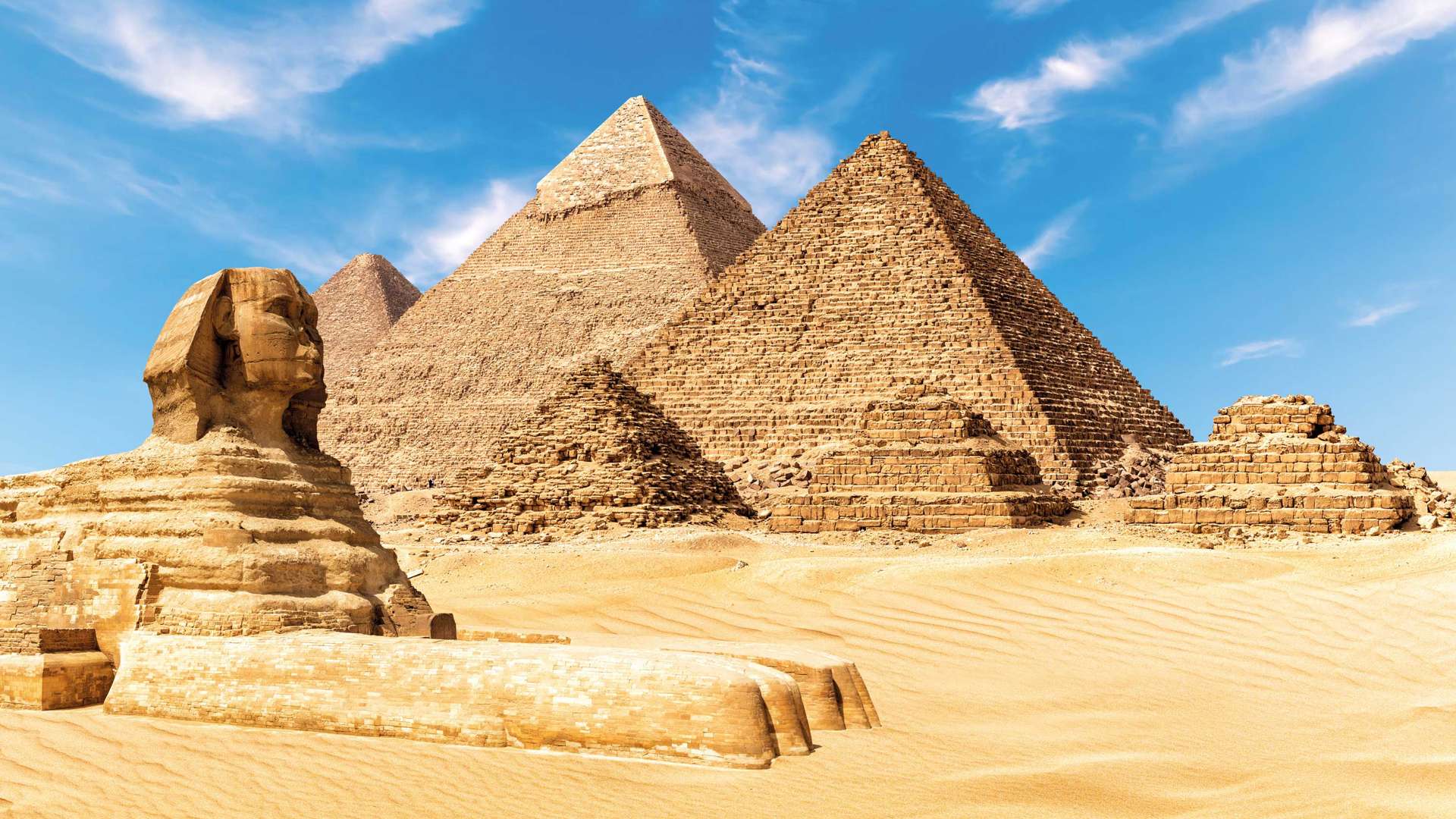 Pyramids and Sphinx, Giza, Egypt