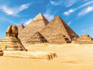 Pyramids and Sphinx, Giza, Egypt