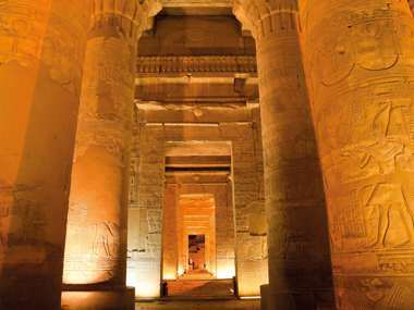 Column In Temple Of Sobek, Kom Ombo, Egypt
