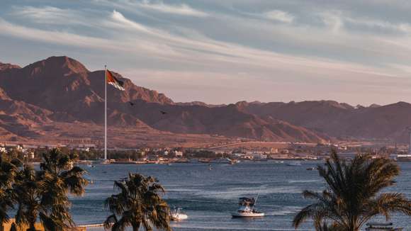 Red Sea Sunset, Aqaba, Jordan