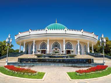 Amir Timur Museum In Tashkent, The Capital Of The Republic Of Uzbekistan