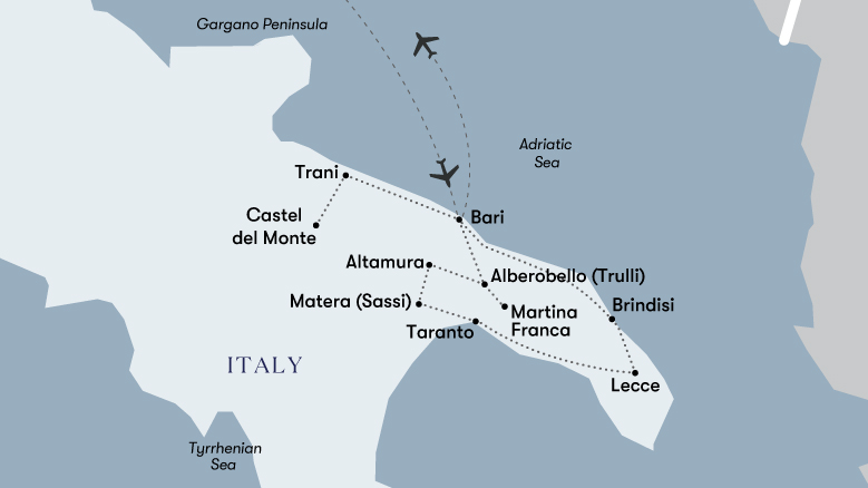 Trulli & Sassi Map 2023