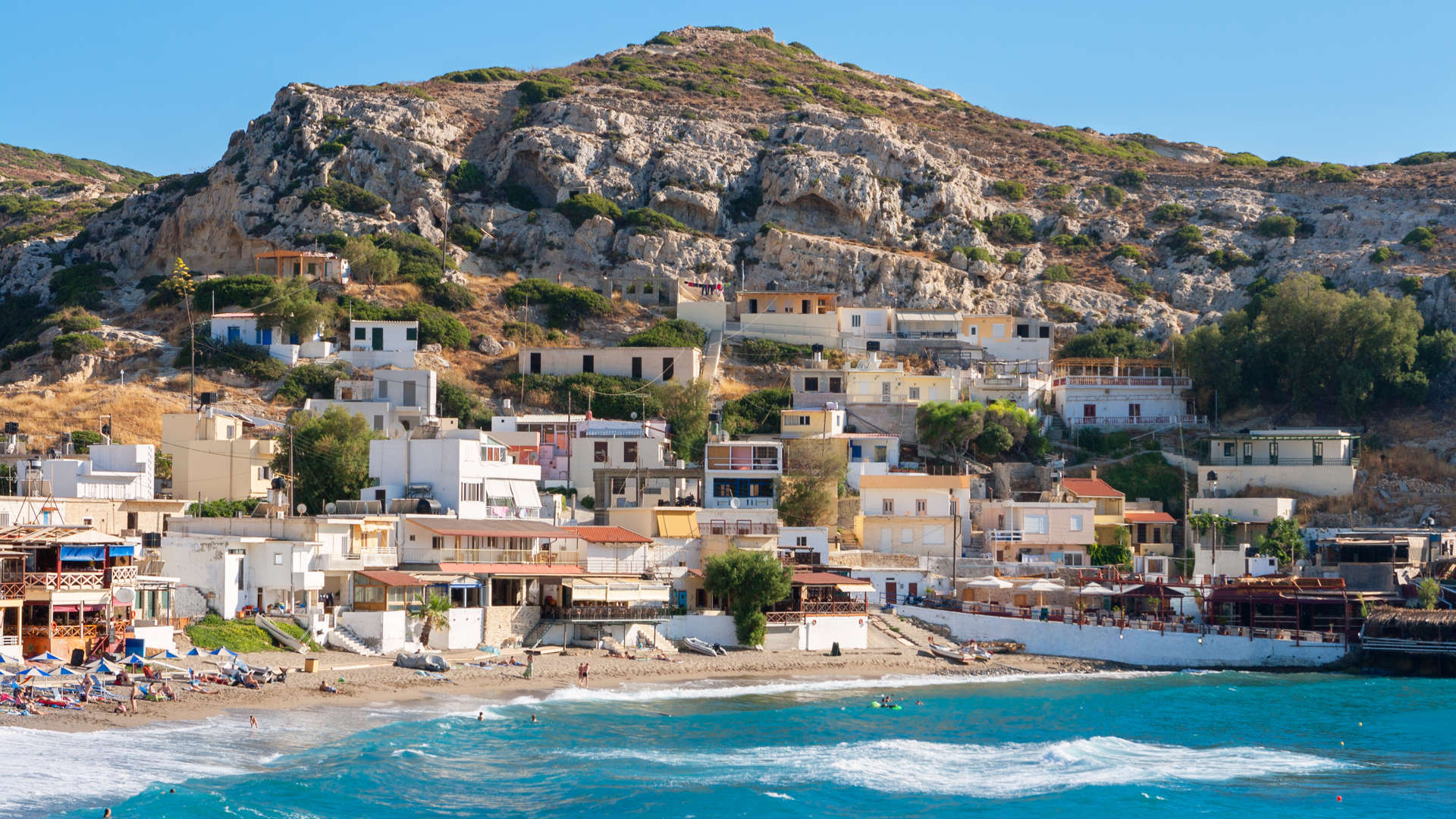 Shutterstock Greece Crete Matala 182117120