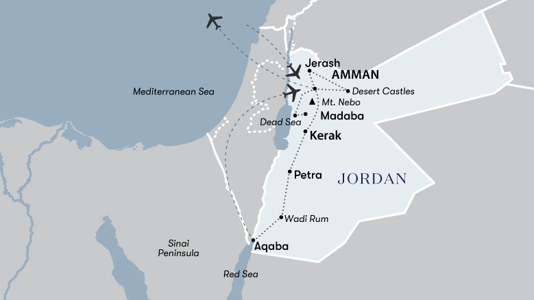 Discover Jordan Map