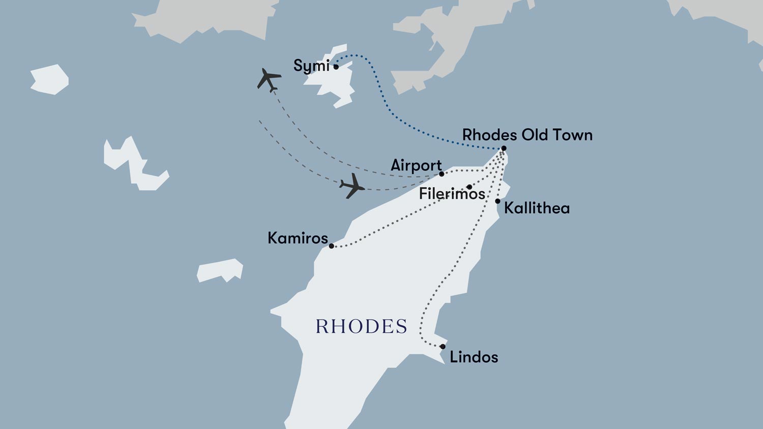 Island Of Rhodes Map