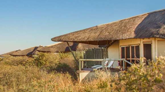 Tau Pan Camp, Central Kalahari, Botswana, Balcony