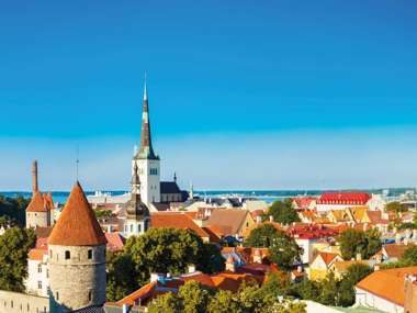 Shutterstock Panorama Panoramic Scenic View Landscape Old City Town Tallinn In Estonia 274084259