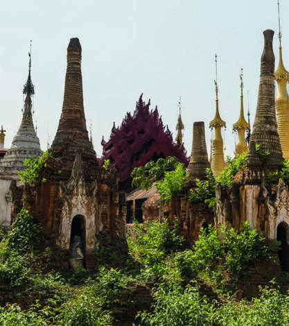 Pagodes Paya Shwe Inn Thein, Burma