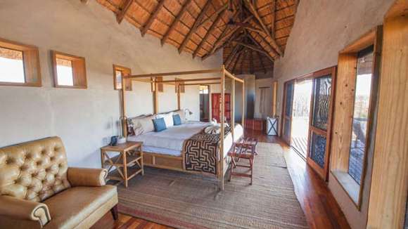 Tau Pan Camp, Central Kalahari, Botswana, Bedroom