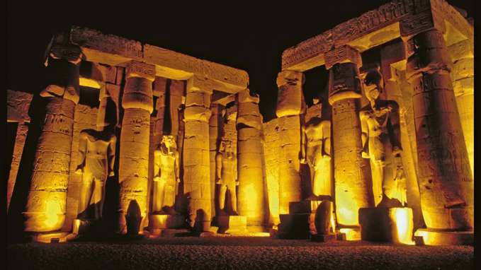 Luxor Temple At Night