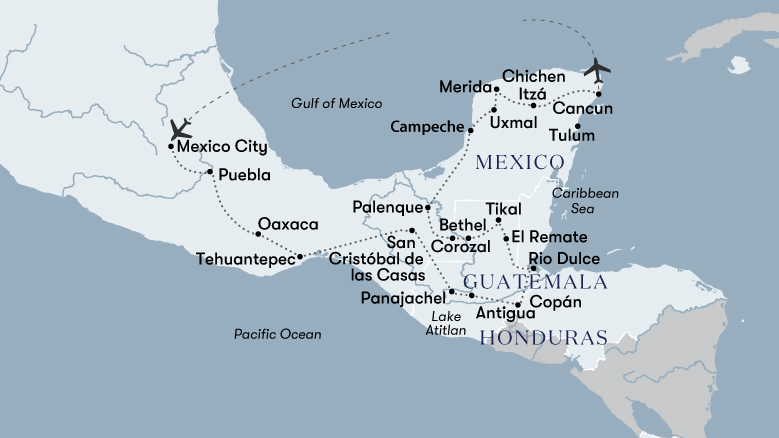 Mysteries Of The Maya & Aztecs Map 2023