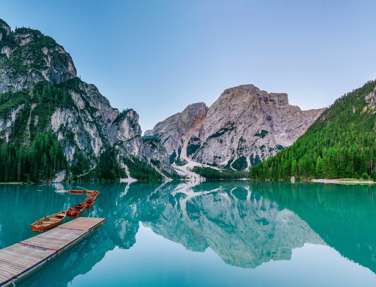 Lago Di Braies, Dolomites, Italy