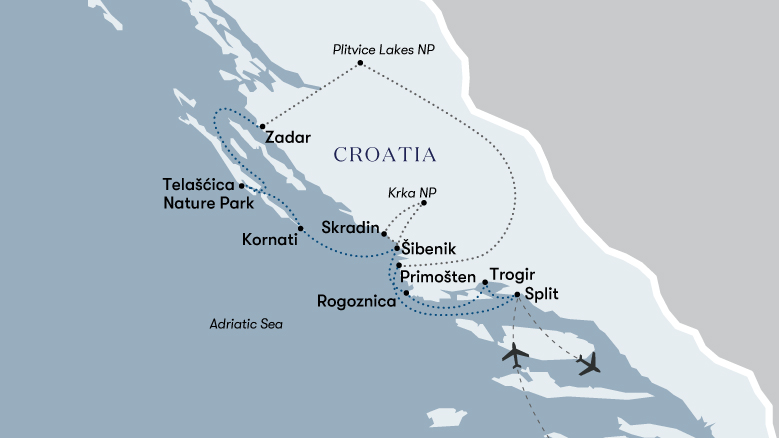 Secret Wonders Of Croatia Map 2023