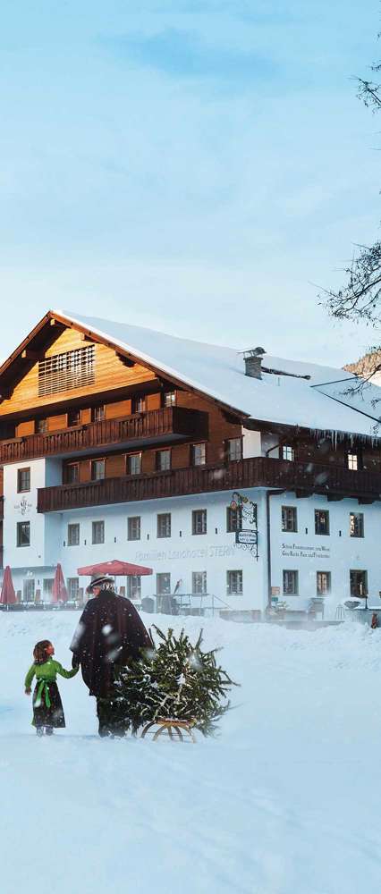 Der Stern Obsteig Hotel in Winter, Tirol, Austria