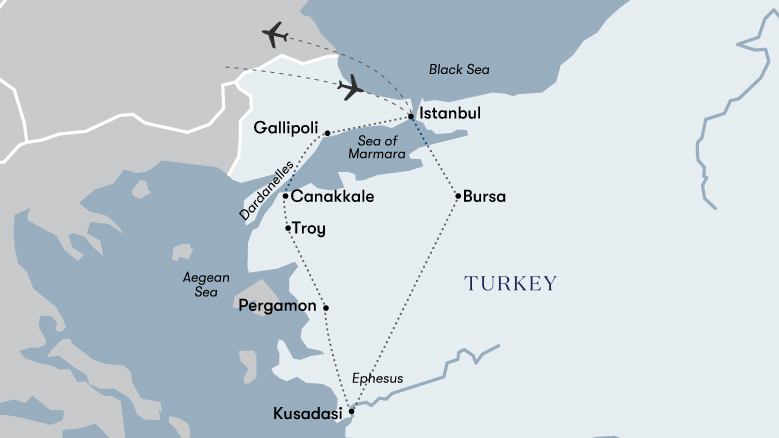 Highlights Of Turkey Map
