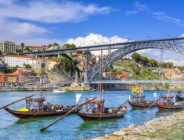 Cityscape Of Porto from the Douro, Portugal