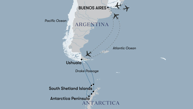 Expedition Antartica Map 2023