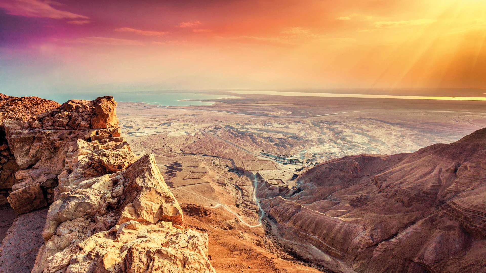 Masada Fortress, Ruins Of King Herod, Judaean Desert. Israel