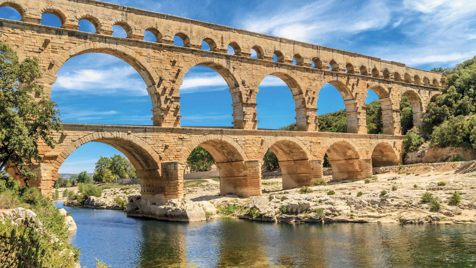 Pont Du Gard France, Nimes, Provence, France 