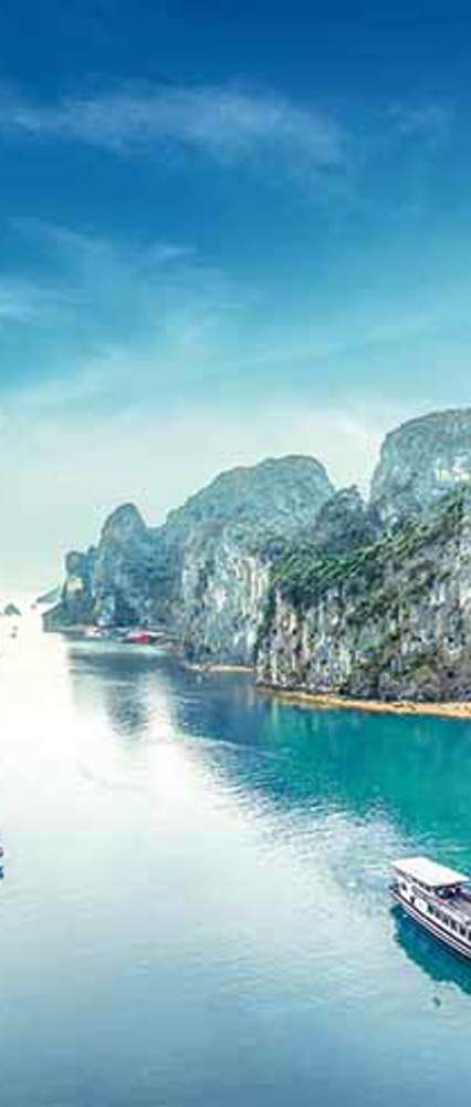 Limestone Rock At Ha Long Bay, Vietnam